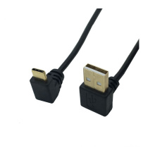 Custom All Kinds of Gold Plated Angle Cable Up Down Type C to Up Down USB AM Data Cable